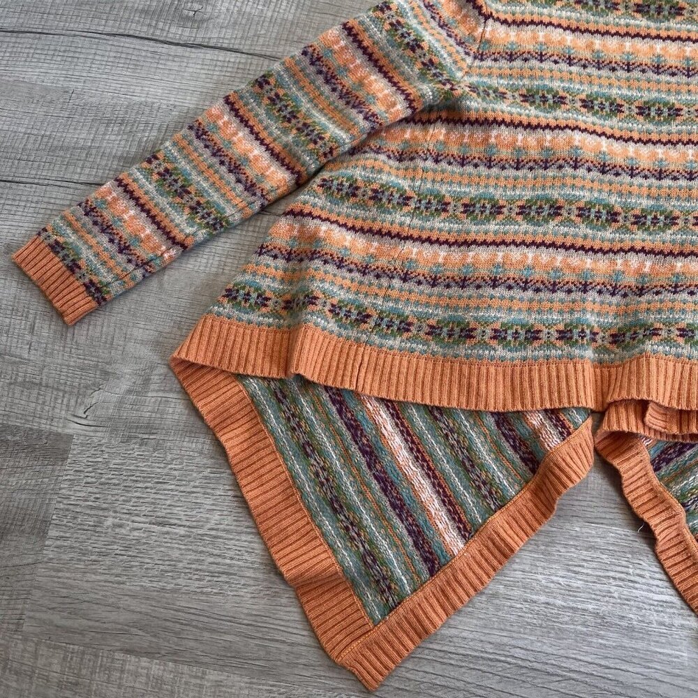 Sundance Orange and Green Patterned Cardigan - Picture 14 of 14
